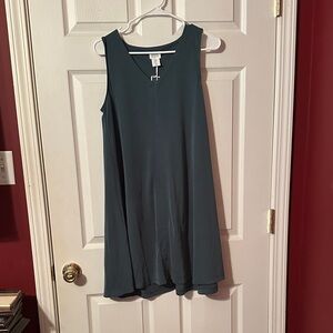 Sigrid Olsen Deep Teal Mini Dress